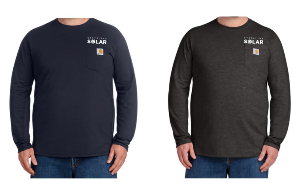 STATELINE SOLAR CARHARTT FORCE LONG SLEEVE POCKET T