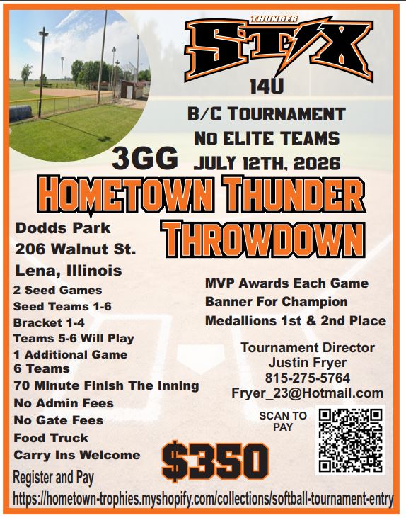 HOMETOWN THUNDER THROWDOWN ENTRY