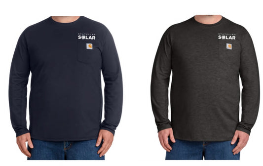 STATELINE SOLAR CARHARTT FORCE LONG SLEEVE POCKET T