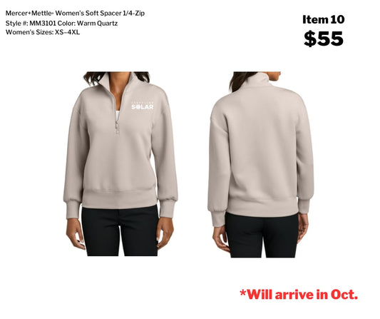 STATELINE SOLAR Mercer+Mettle® Women’s Soft Spacer 1/4-Zip