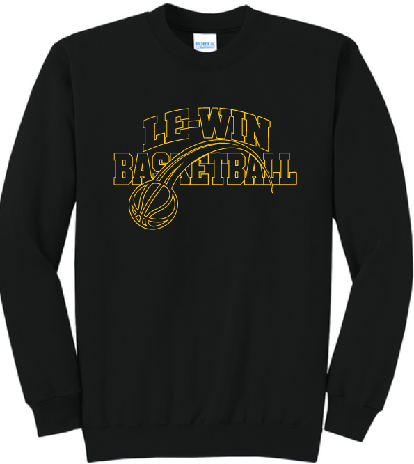 LW GIRLS BASKETBALL CREW NECK SWEATSHIRT (ADULT-YOUTH-TALL)