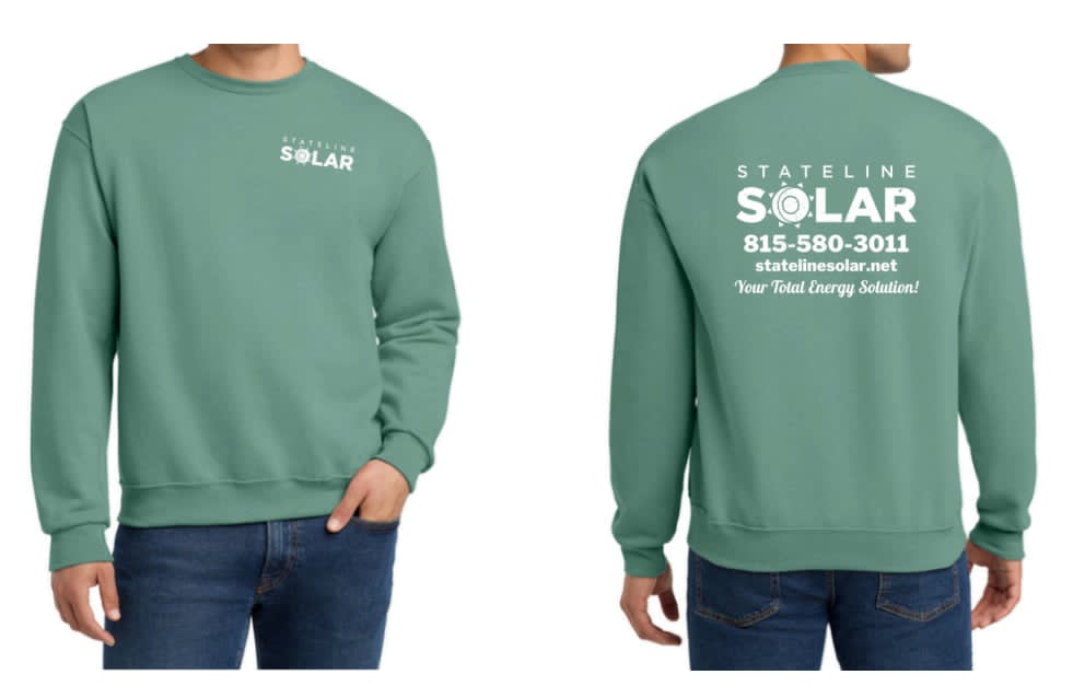 STATELINE SOLAR JERZEE NUBLEND CREWNECK SWEATSHIRT