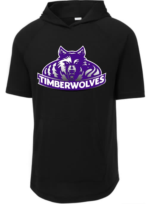 Timberwolves Short Sleeve Hoodie