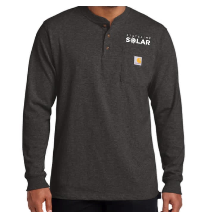 STATELINE SOLAR Carhartt® Long Sleeve Henley T-Shirt
