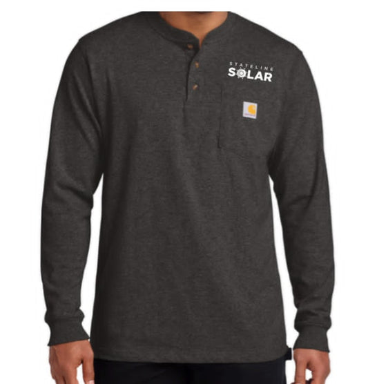STATELINE SOLAR Carhartt® Long Sleeve Henley T-Shirt