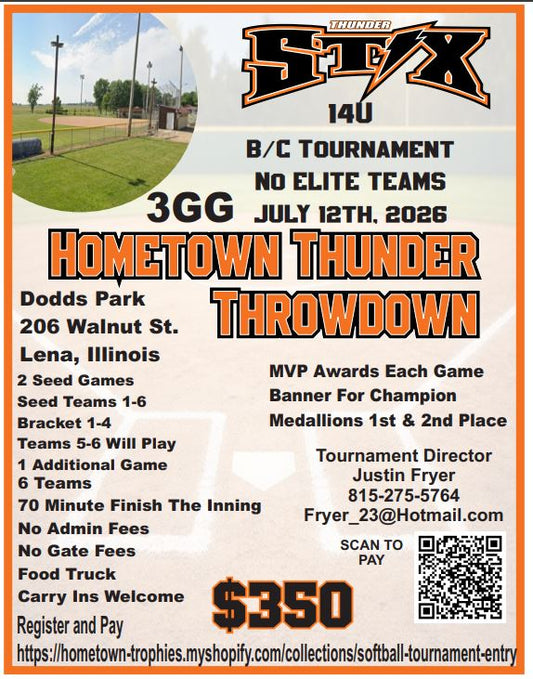 HOMETOWN THUNDER THROWDOWN ENTRY