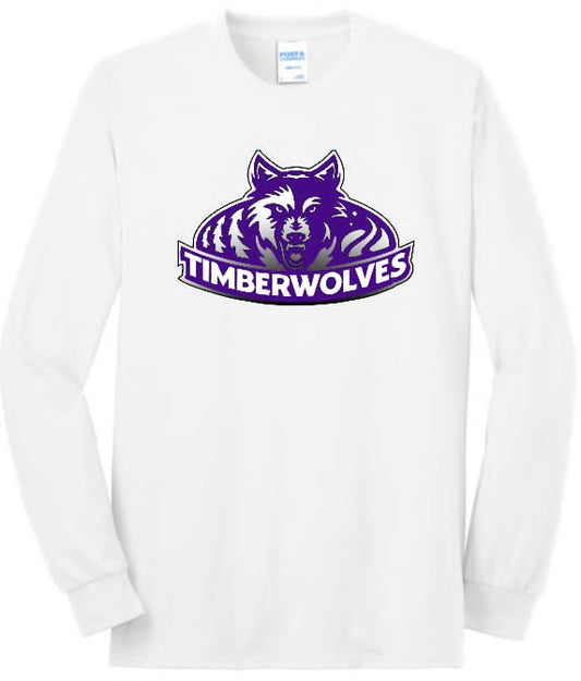 Timberwolves Long Sleeve T Shirt (Adult-Youth-Tall)